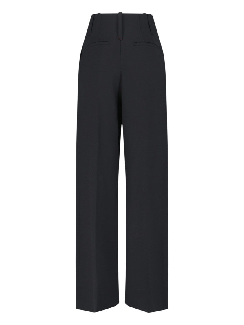Victoria Beckham Wide-Leg Trousers Black