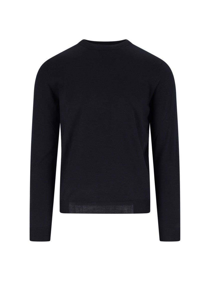 Zanone Virgin Wool Sweater – Dark Blue