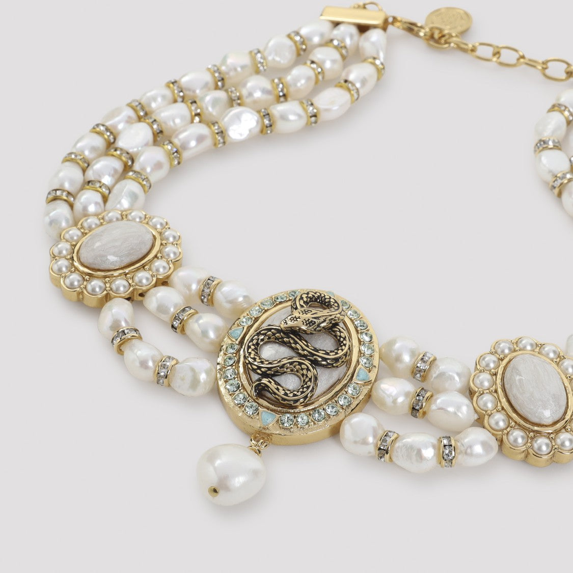 Roberto Cavalli Gold Brass Necklace