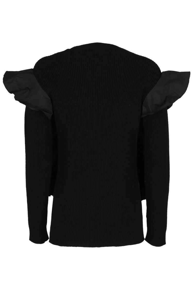 Red Valentino Textured Knit Crew-Neck Sweater