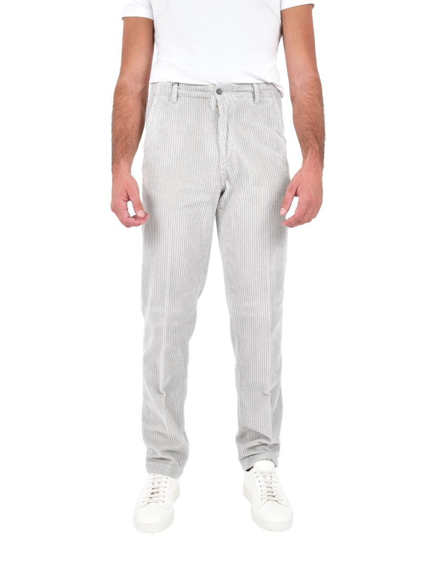 Boglioli Wide Wale Corduroy Trousers With Relaxed Fit