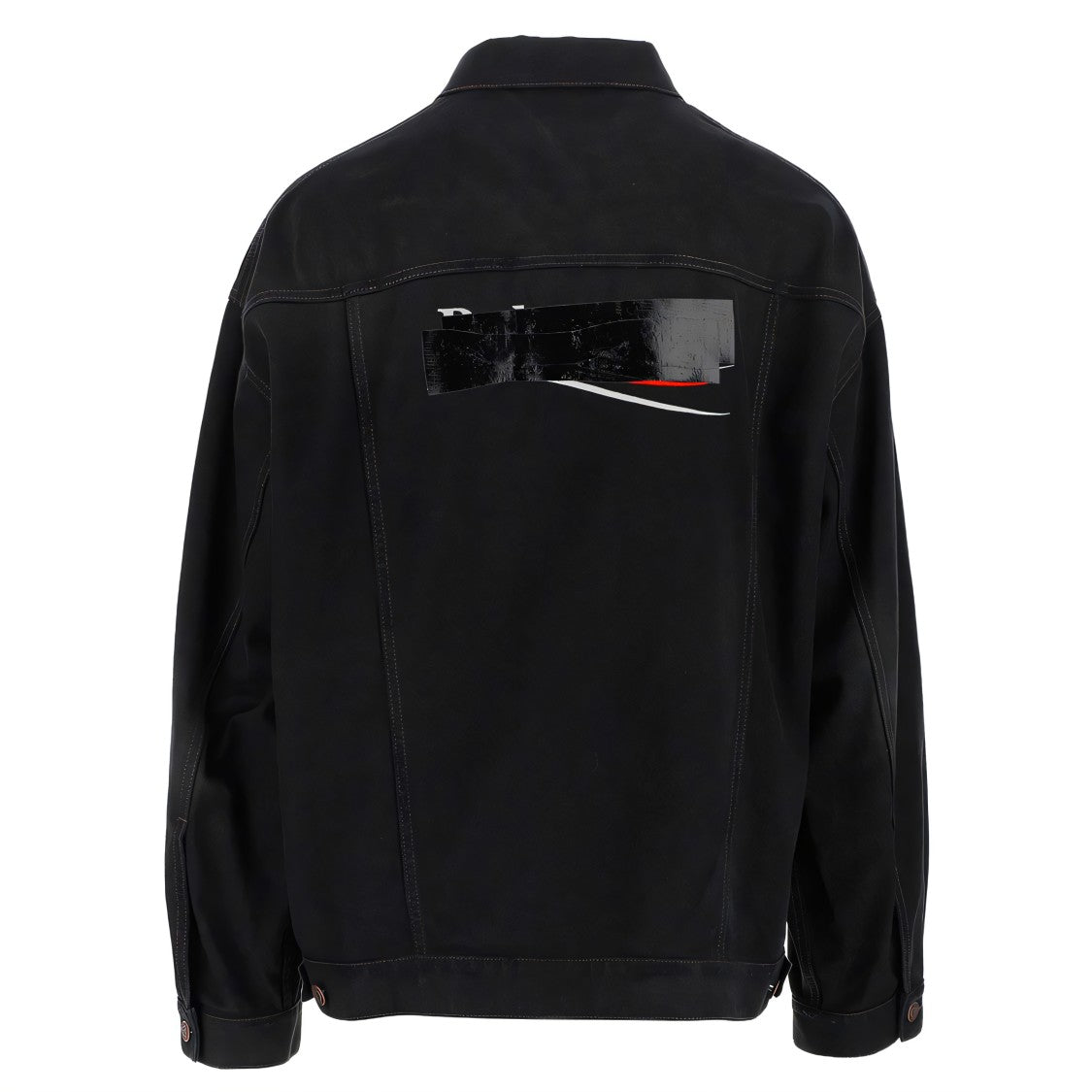 Balenciaga Oversized Black Denim Jacket