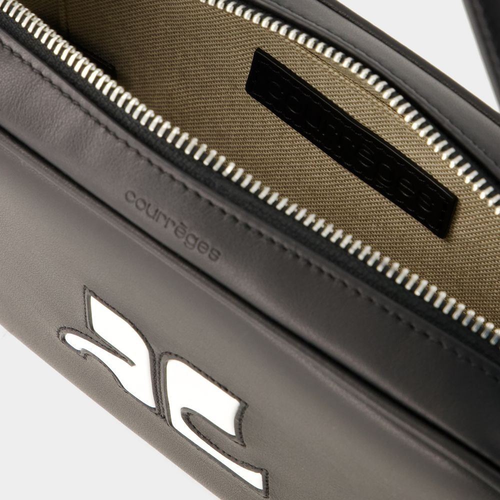 Courrèges Réedition Baguette Bag - Leather - Black
