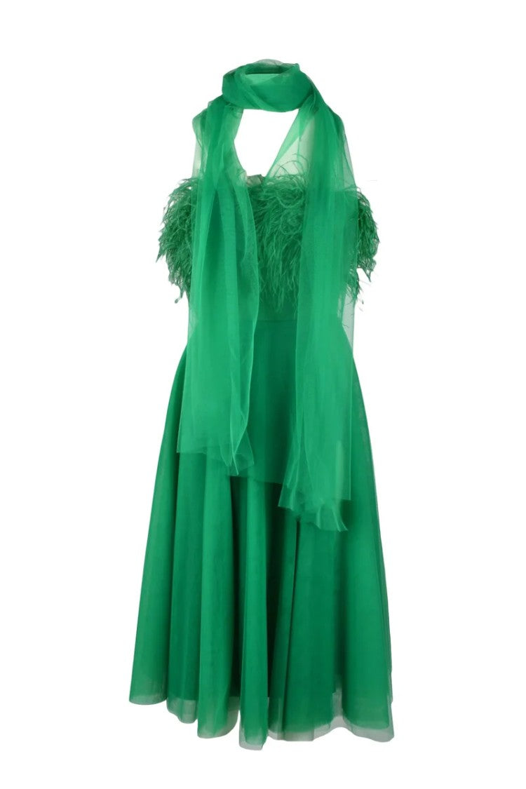 Nefertari Long Dress - Green
