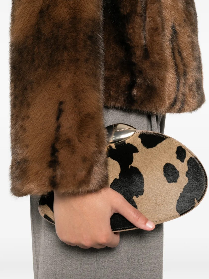 Benedetta Bruzziches Structured Handbag With Top Handle And Detachable Strap