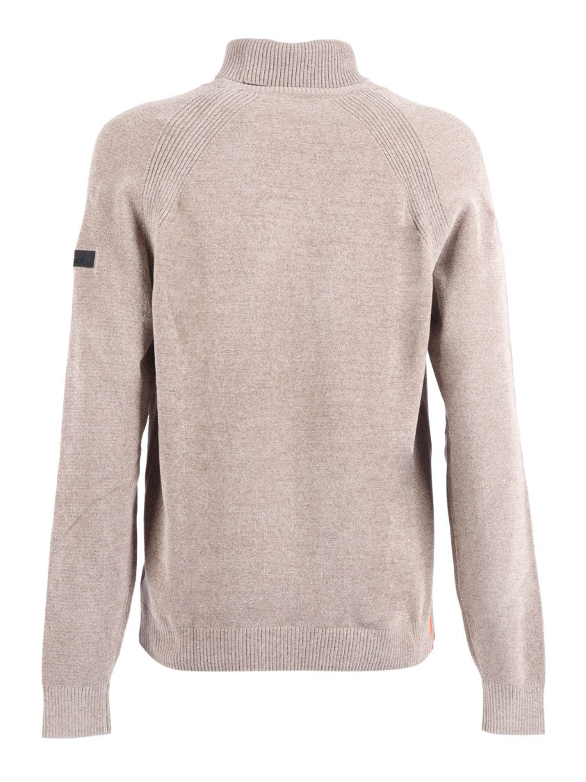 Rrd Velvet Turtleneck Knit With Ribbed Details