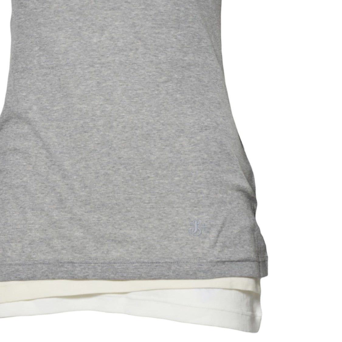 Jil Sander Natural Three Layer Cotton Tank Top