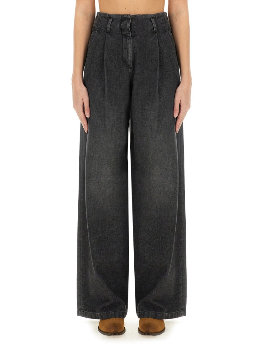 Golden Goose High-Waisted Wide-Leg Jeans