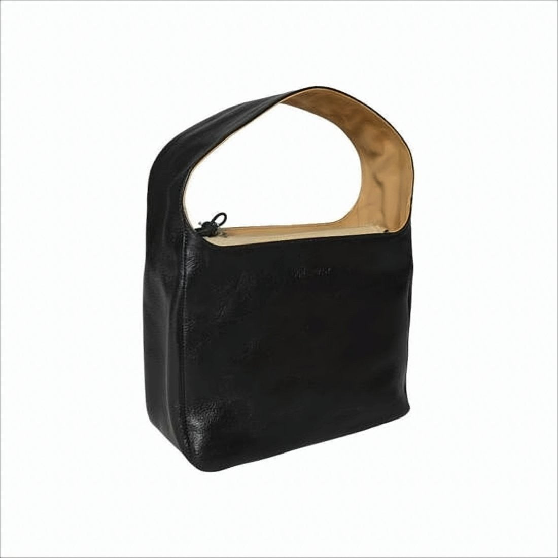 Our Legacy Structured Black Cow Leather Tote Bag
