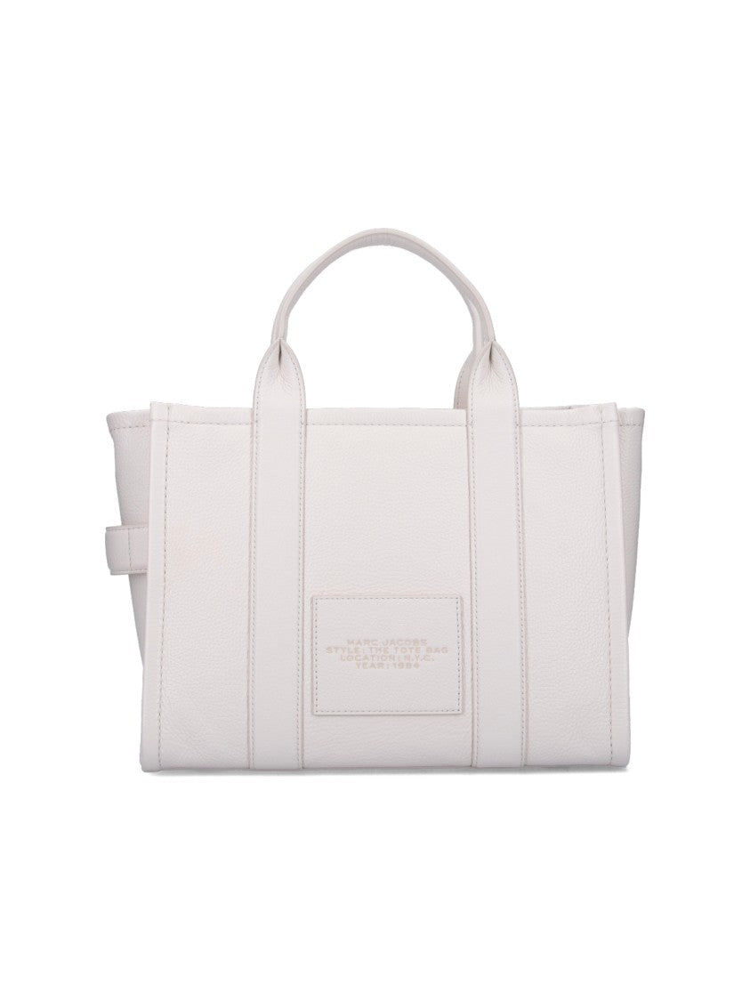 Marc Jacobs Medium 'The Leather' Tote Bag – White