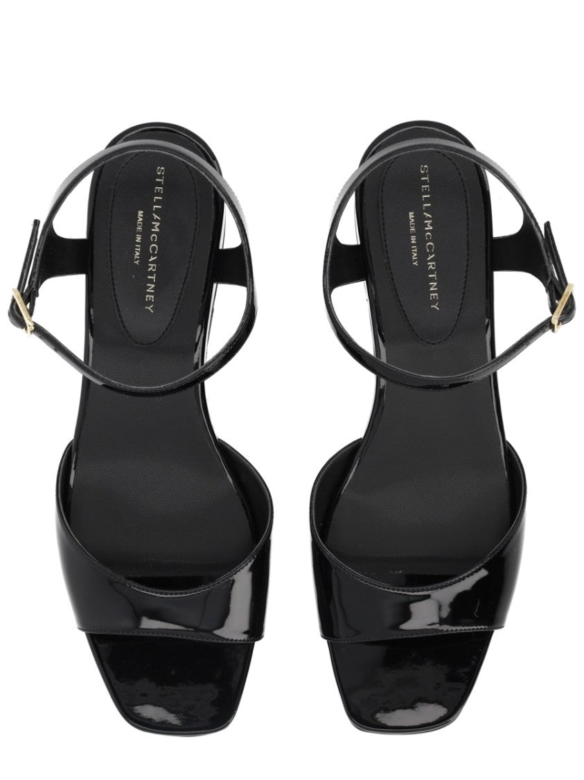 Stella Mccartney Elyse Glossy Platform Wedge Sandals
