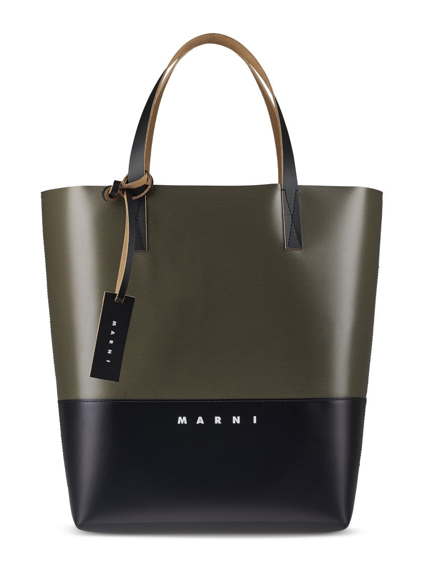 Marni Two-Tone Tote Bag With Structured Silhouette