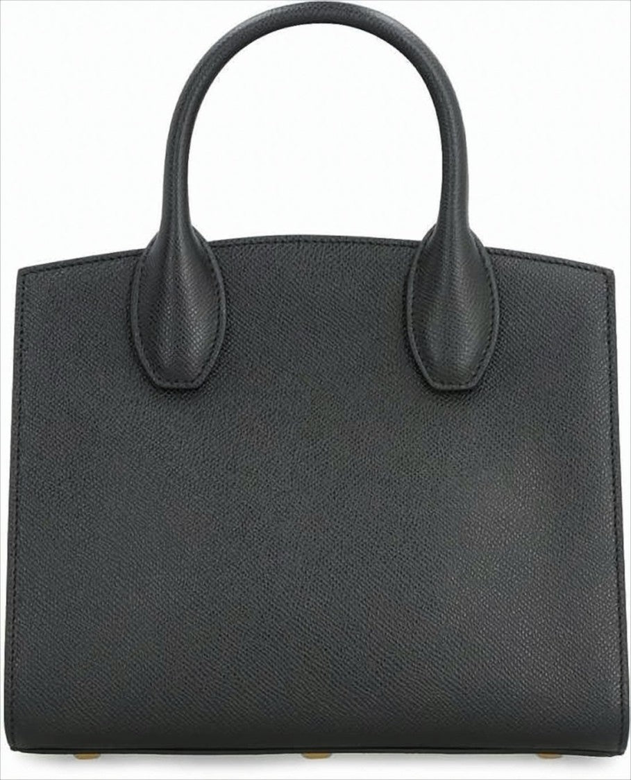 Salvatore Ferragamo Textured Calf Leather Tote Bag