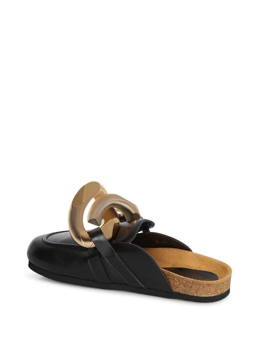 J. W. Anderson Black Leather Mules