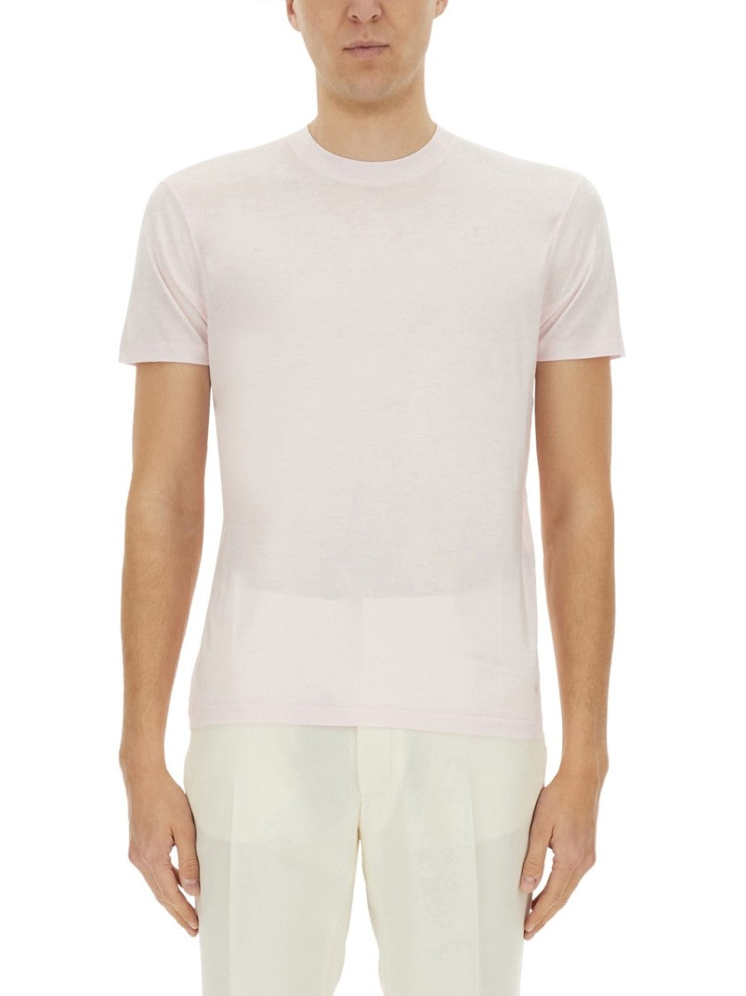 Tom Ford Regular Fit T-Shirt With Classic Crew Neckline