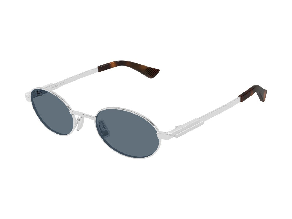 Bottega Veneta Silver Bv1470s Metal Round Sunglasses