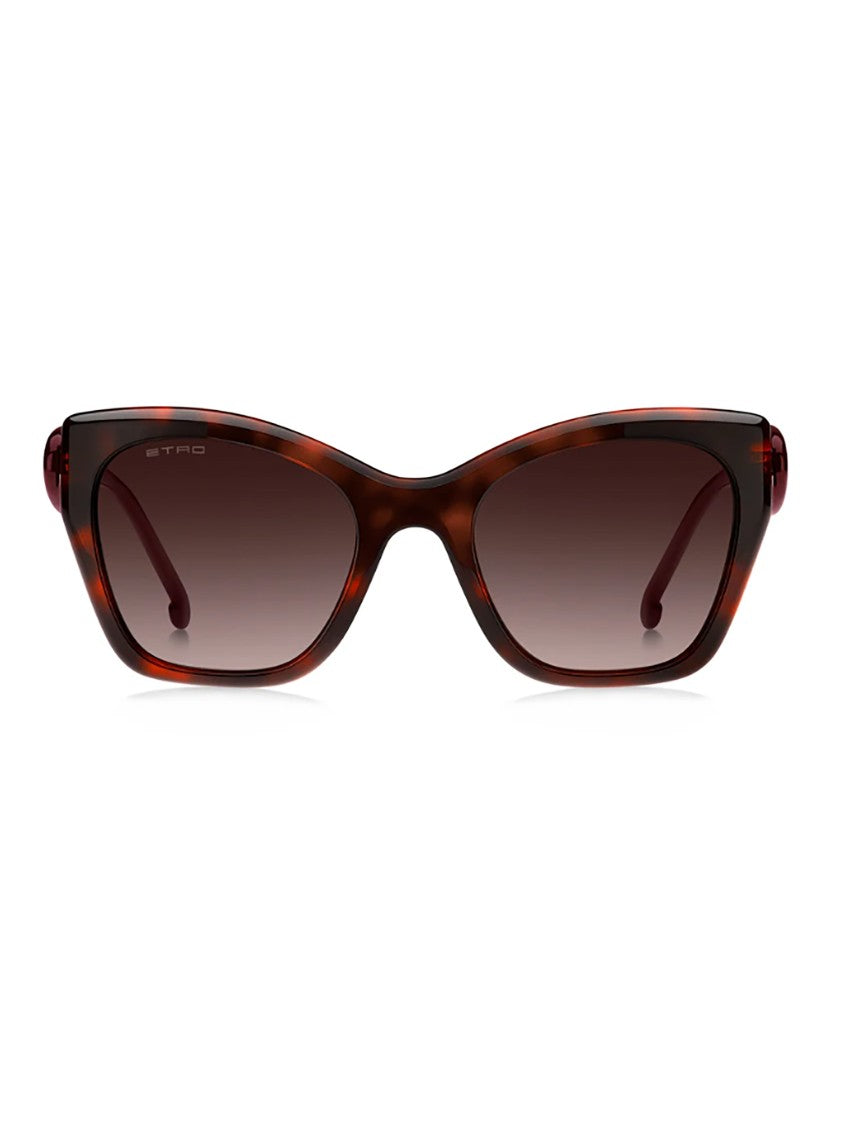 Etro Tortoiseshell 0084/S Rectangular Cat-Eye Sunglasses