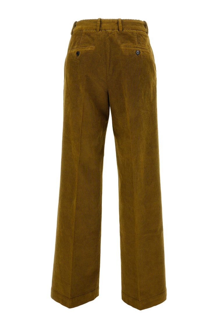 Cellar Door Tailored Brown Trousers With Clean Silhouette