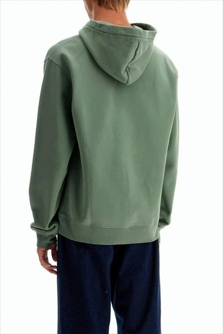 Jacquemus Cropped Hoodie With Rectangular Logo Patch
