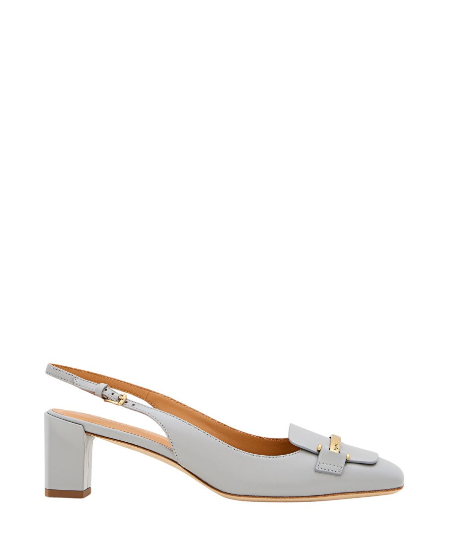 Tod's Slingback T50 Light Blue Slingback Heels
