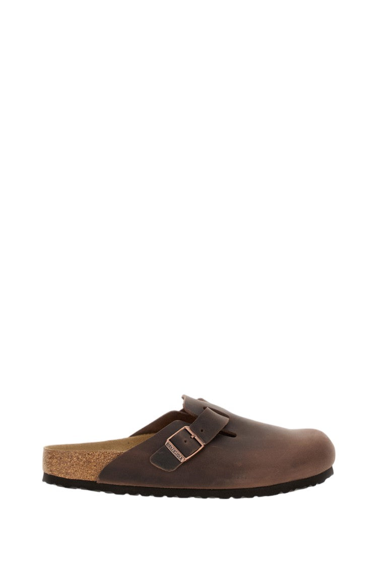 Birkenstock Brown Boston Birko-Flor Cork Loafers
