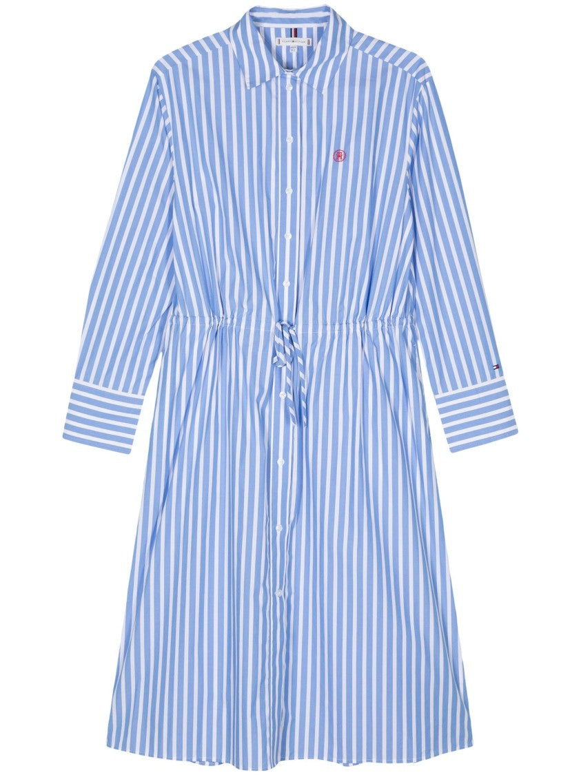 Tommy Hilfiger Md Blouson Ls Midi Shirt Dress