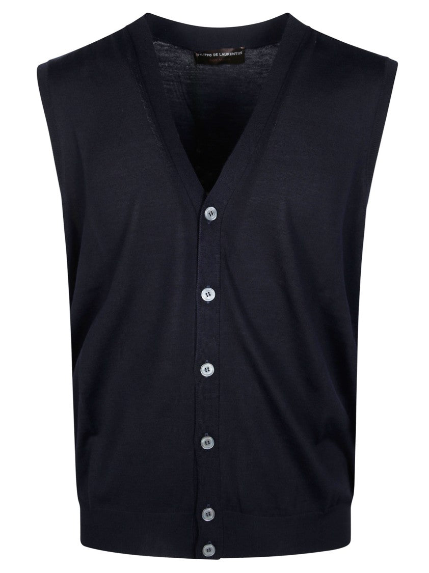 Filippo De Laurentiis Memoris F16 V-Neck Button-Up Gilet