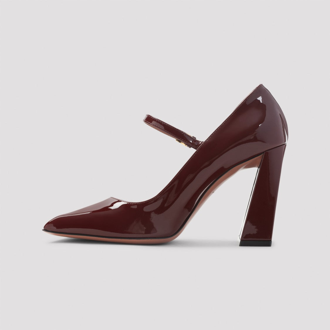 Amina Muaddi High-Heeled Pumps With Patent Leather Finish
