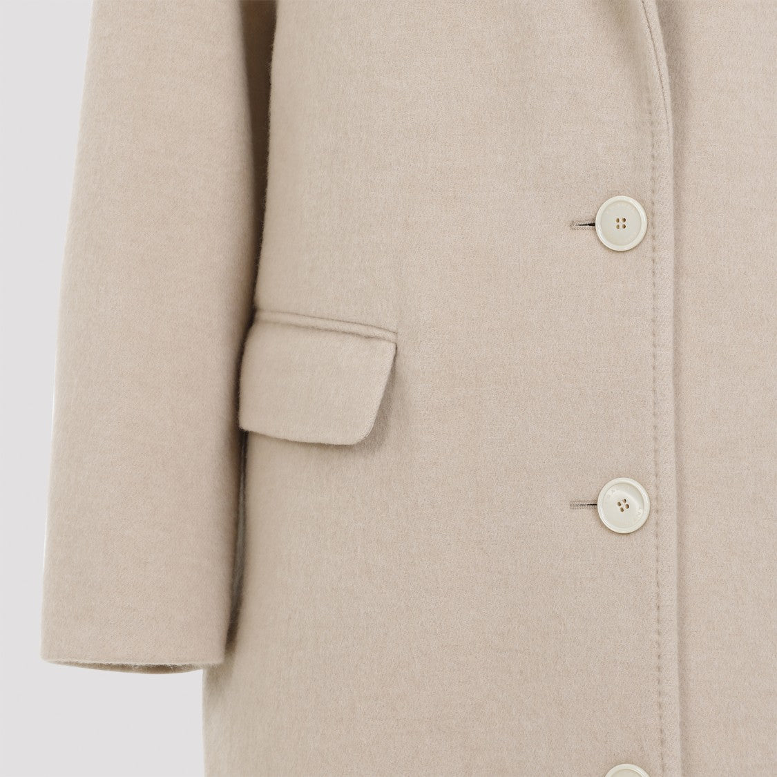 Isabel Marant Efezia Beige Wool Coat