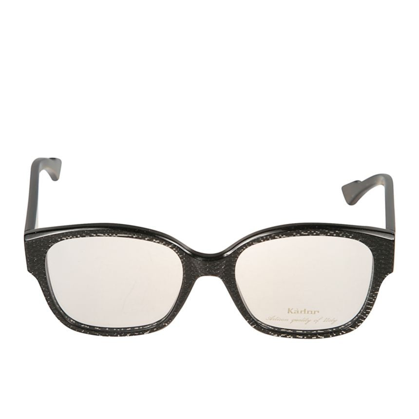 Kador Toska Textured Black Rectangular Frame Eyeglasses