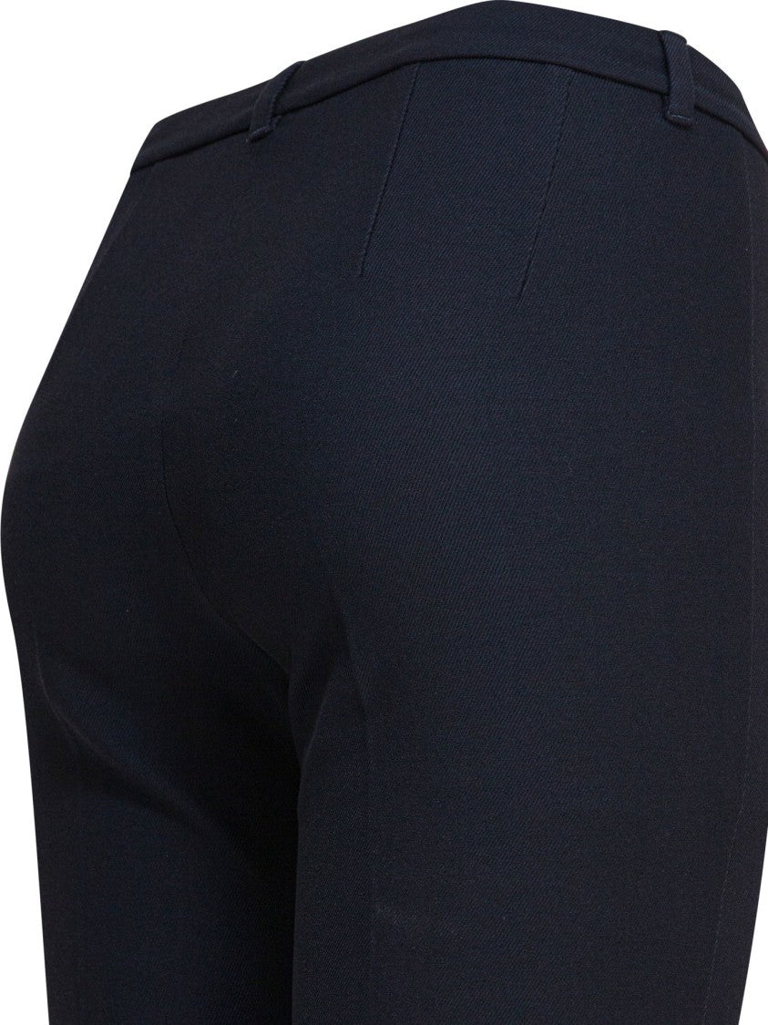 Max Mara Slim Cropped Trousers With Mid-Rise Waist