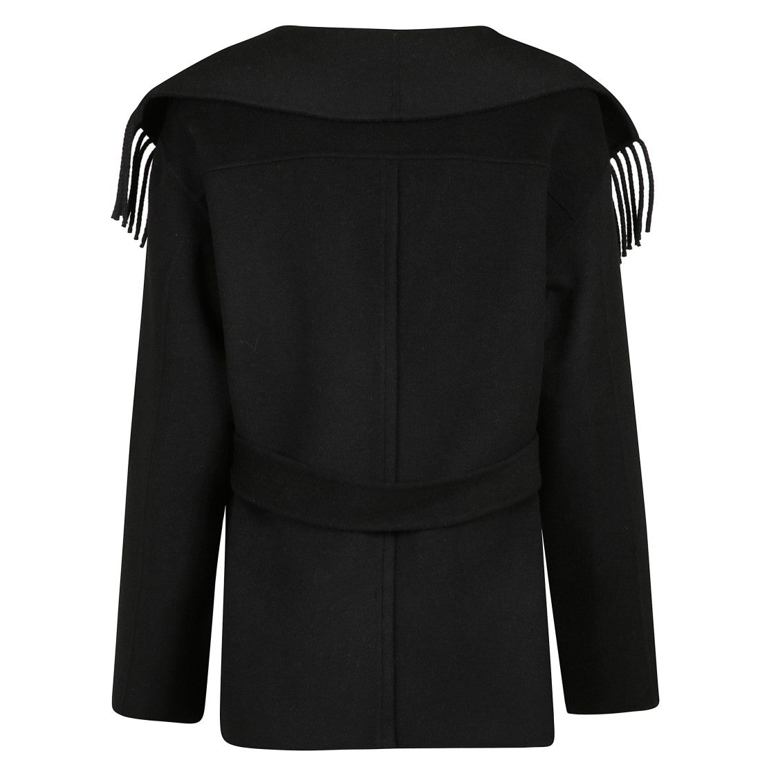 Simkhai Fringe Textured Jacket With Structured Silhouette