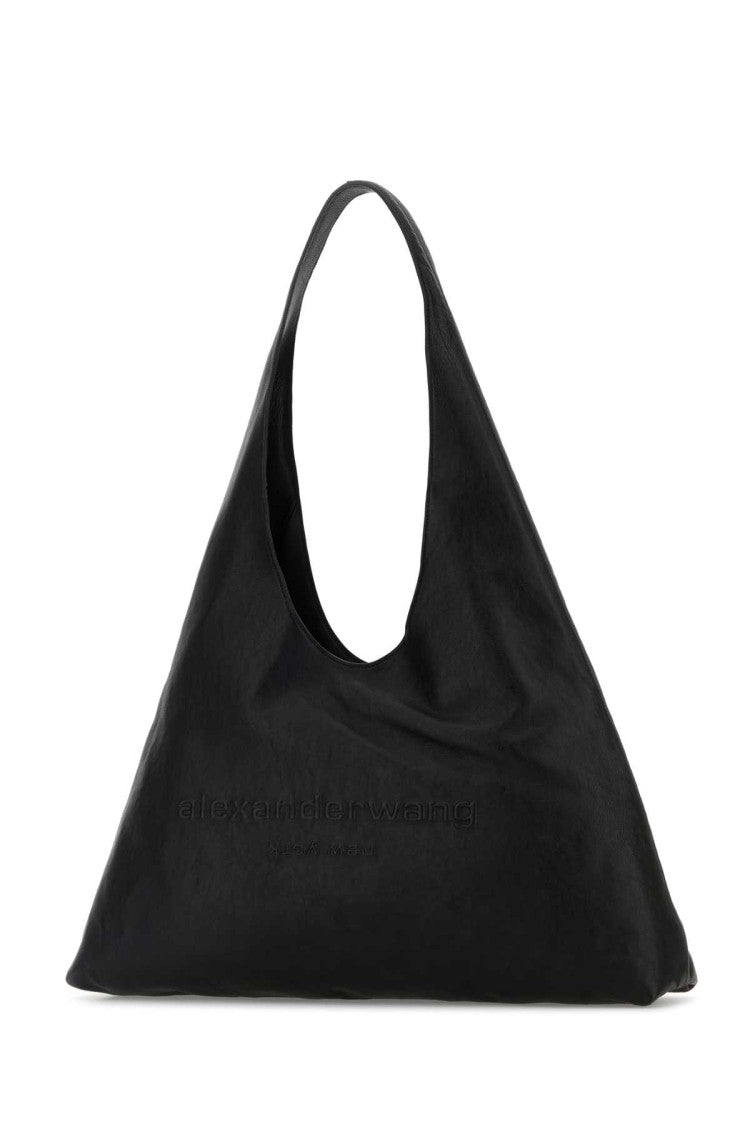 Alexander Wang Black Leather Large Pike Shoulder Bag