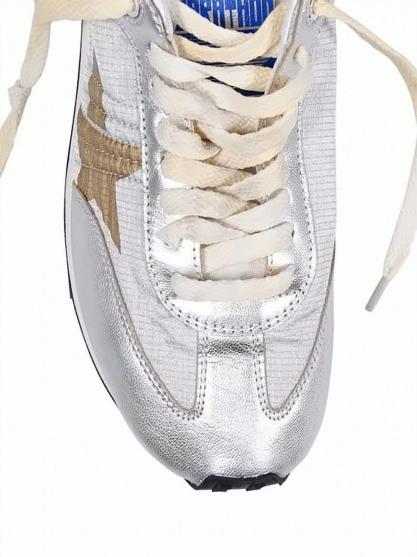 Golden Goose Distressed Low-Top Sneakers With Dark Star Emblem