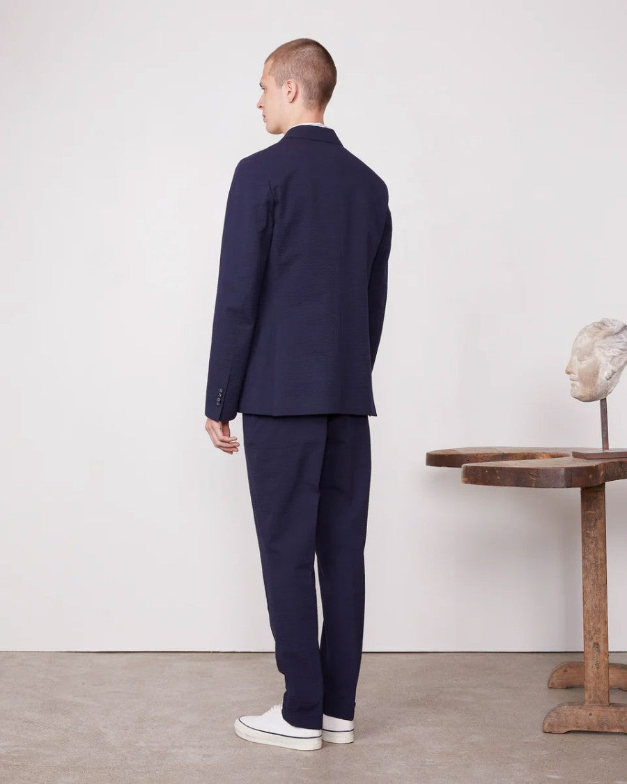 Officine Generale Double-Breasted Jacket With Notch Lapels