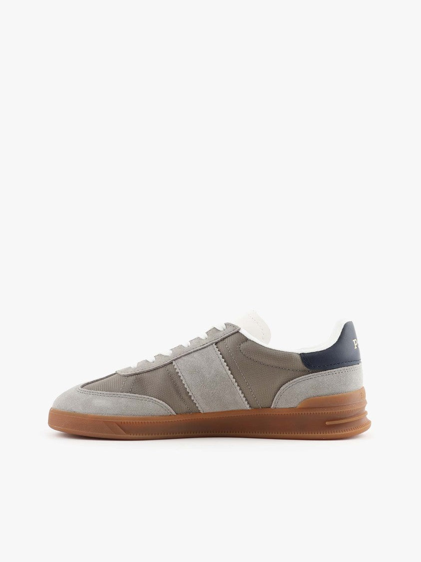 Polo Ralph Lauren Low-Profile Suede And Mesh Sneakers