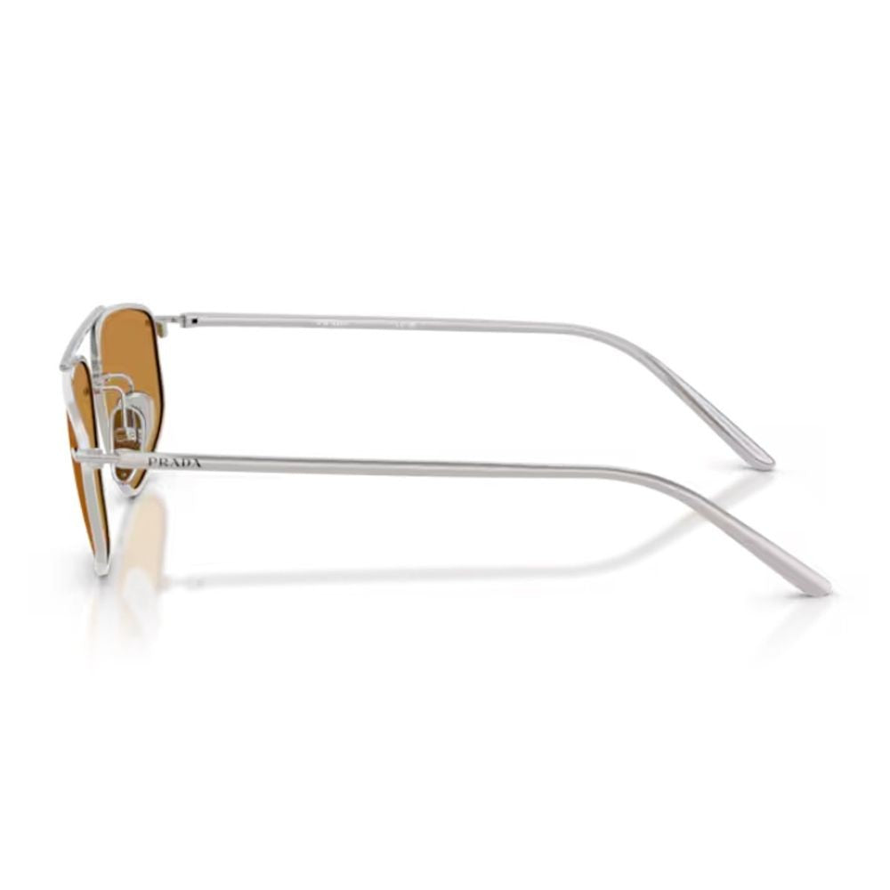 Prada Pr C51s Ultra-Slim Rectangular Metal Sunglasses