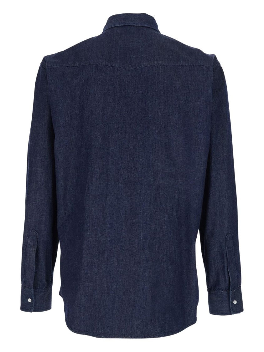 Dsquared2 Tailored White Shirt With Button-Down Front