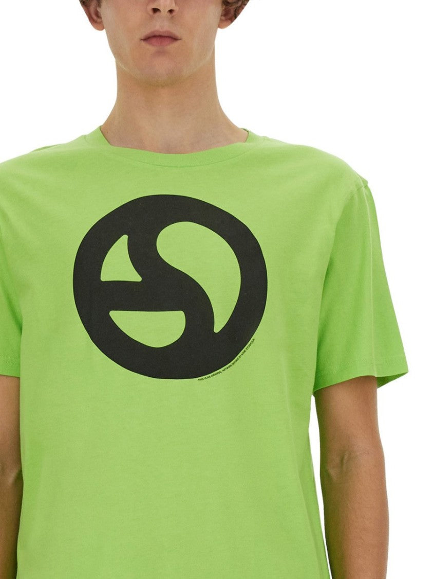 Acne Studios Short-Sleeved T-Shirt With Bold Graphic Print
