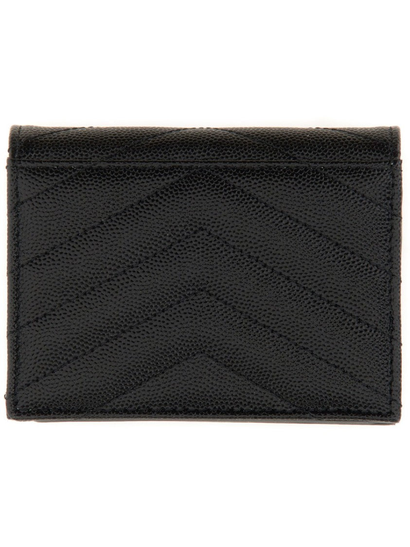 Saint Laurent Cassandre Quilted Card Holder