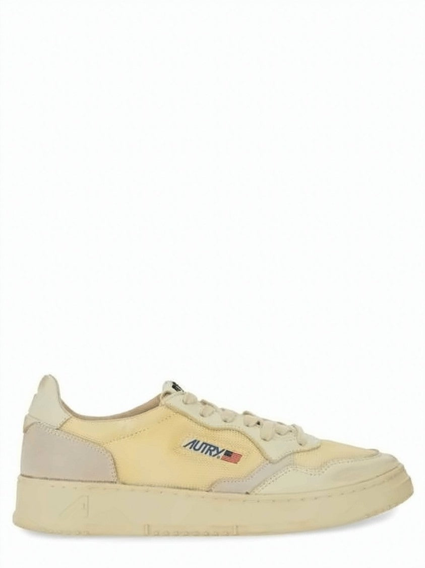 Autry Vintage-Inspired Low-Top Sneakers With Leather And Mesh