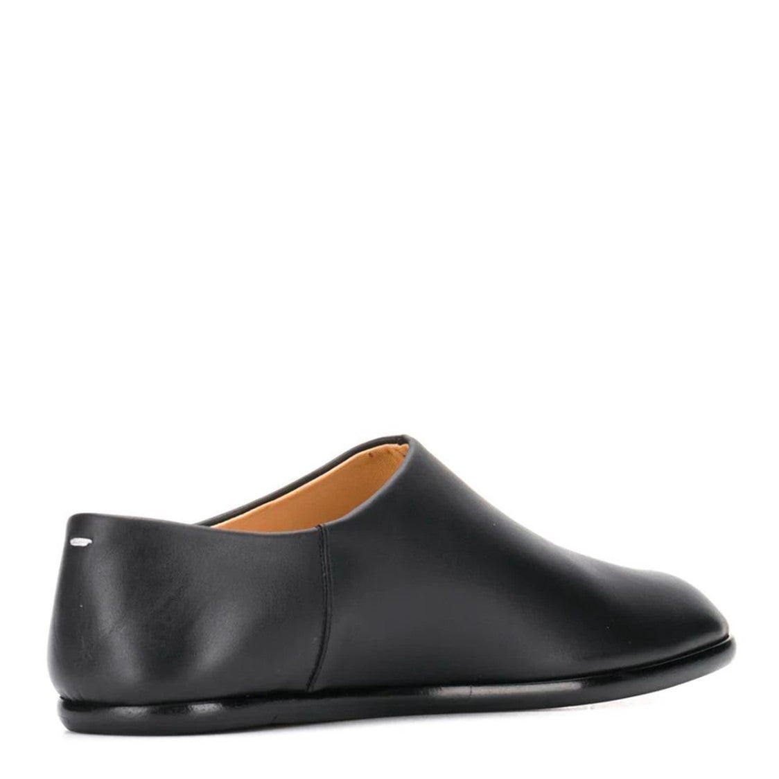 Maison Margiela Black Leather Flats With Split-Toe Detail