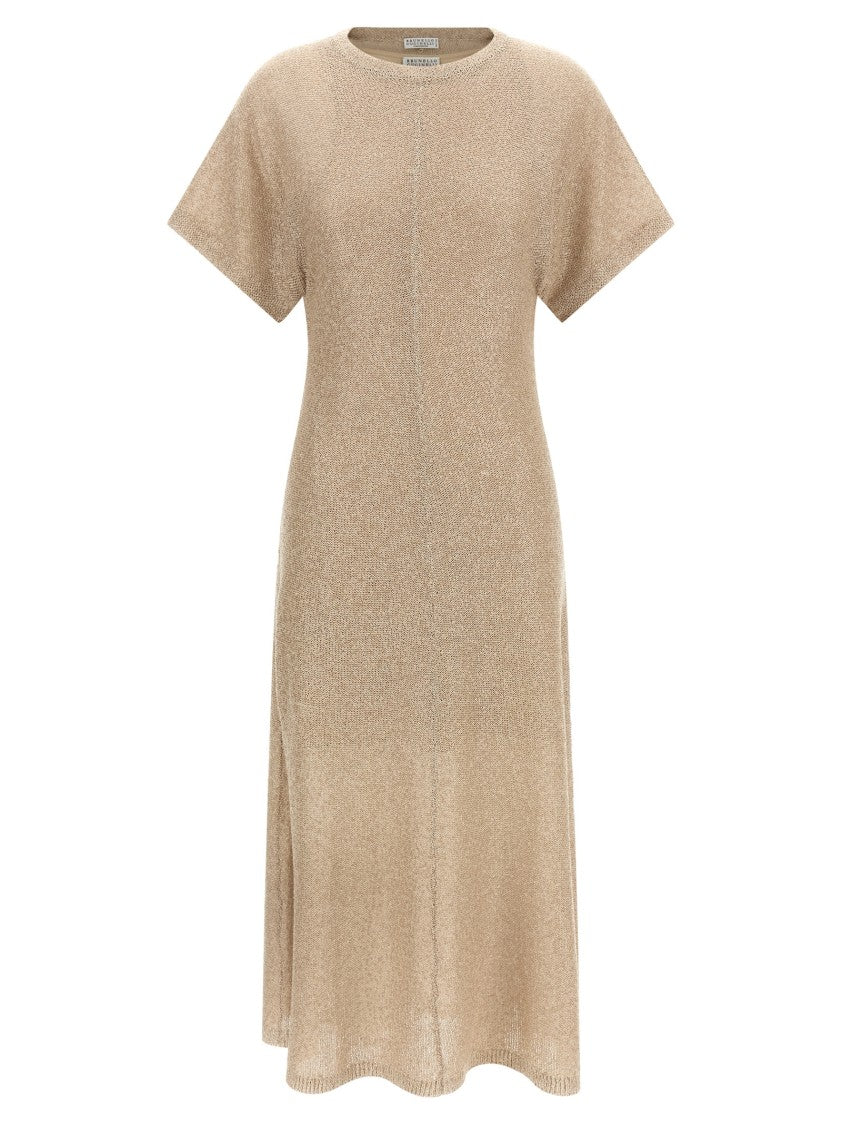 Brunello Cucinelli Maxi Dress In Linen, Cashmere,