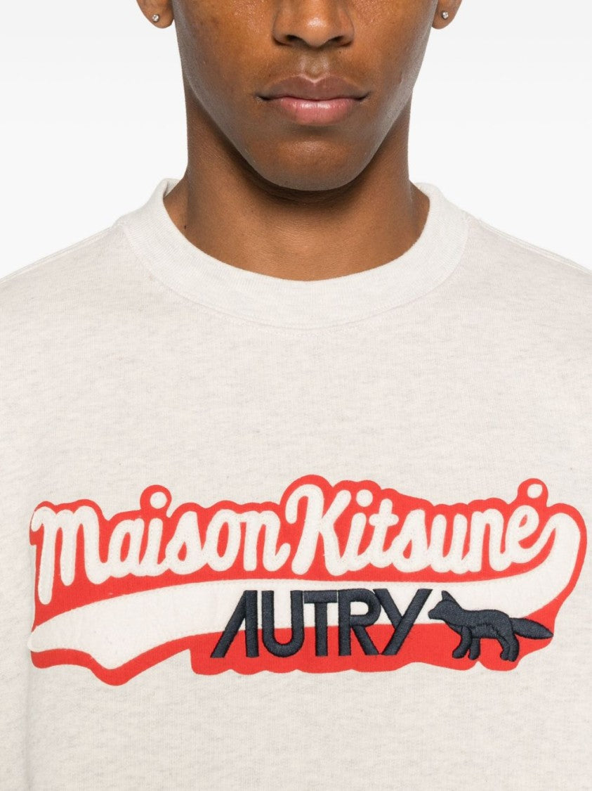 Autry Rgrey Cotton Sweatshirt With Bold Logo