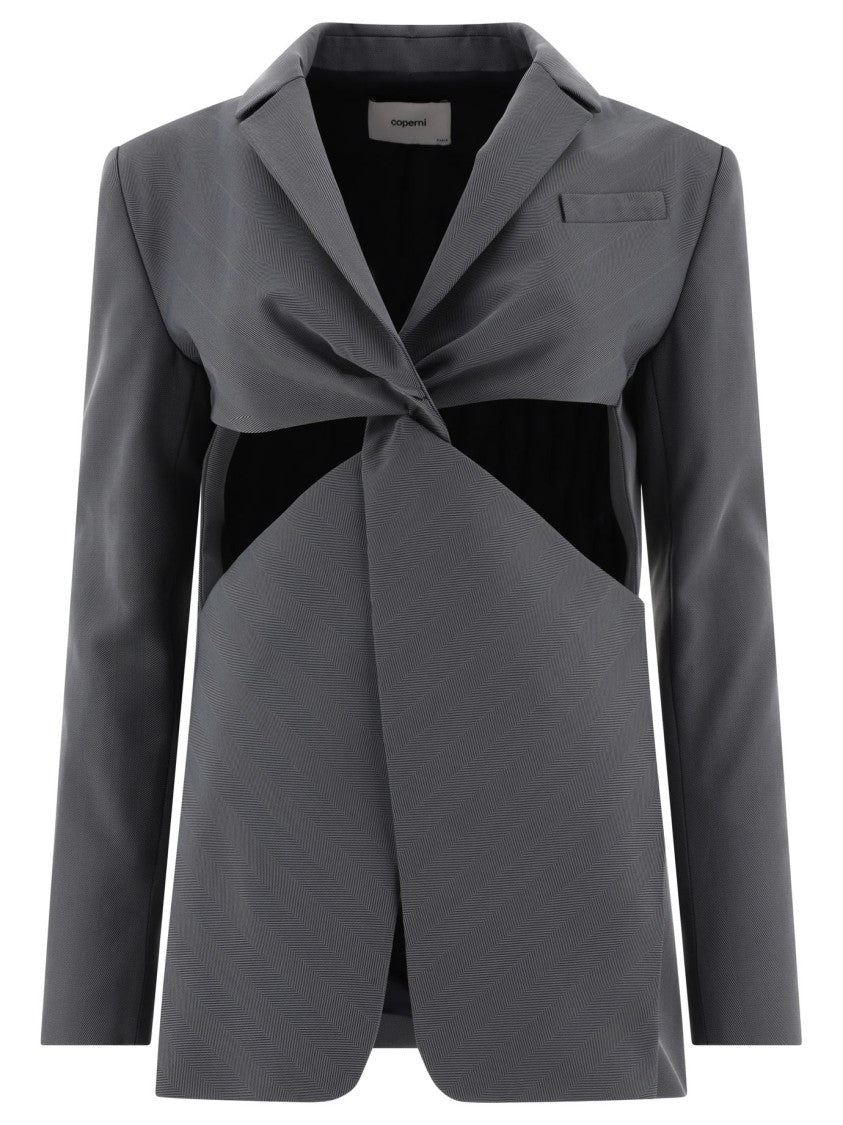 Coperni "Twisted Cut-Out" Tailored Jacket