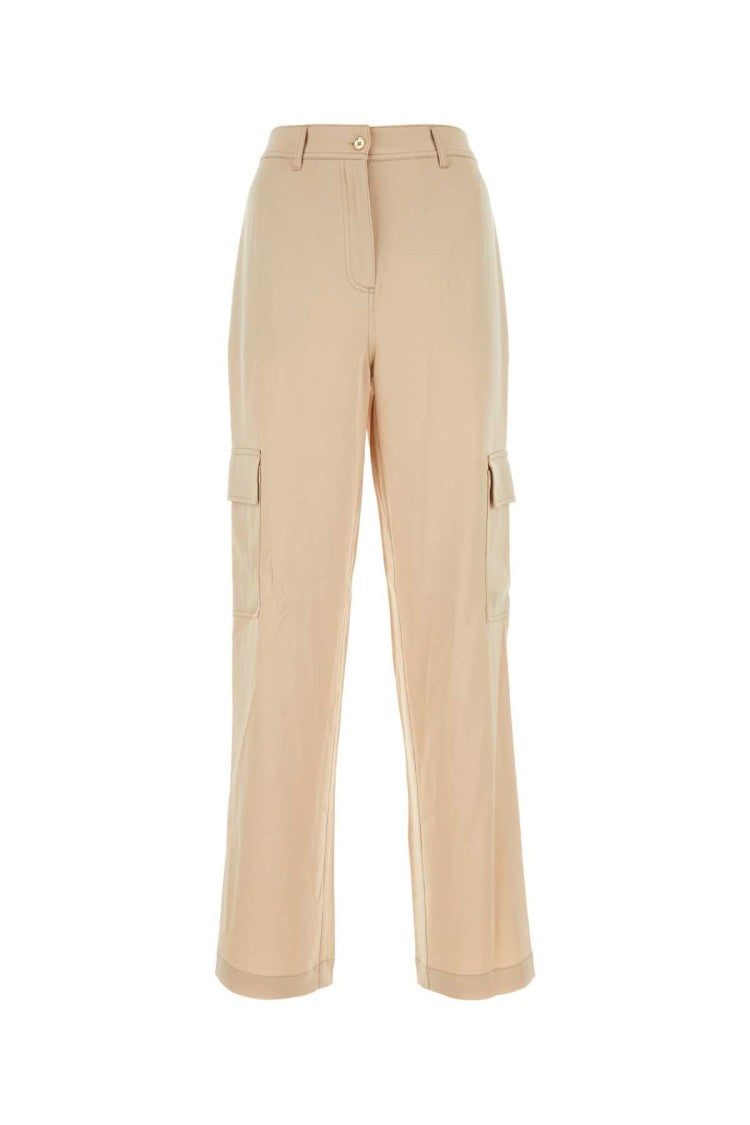 Michael Michael Kors Skin Pink Triacetate Blend Wide-Leg Pant