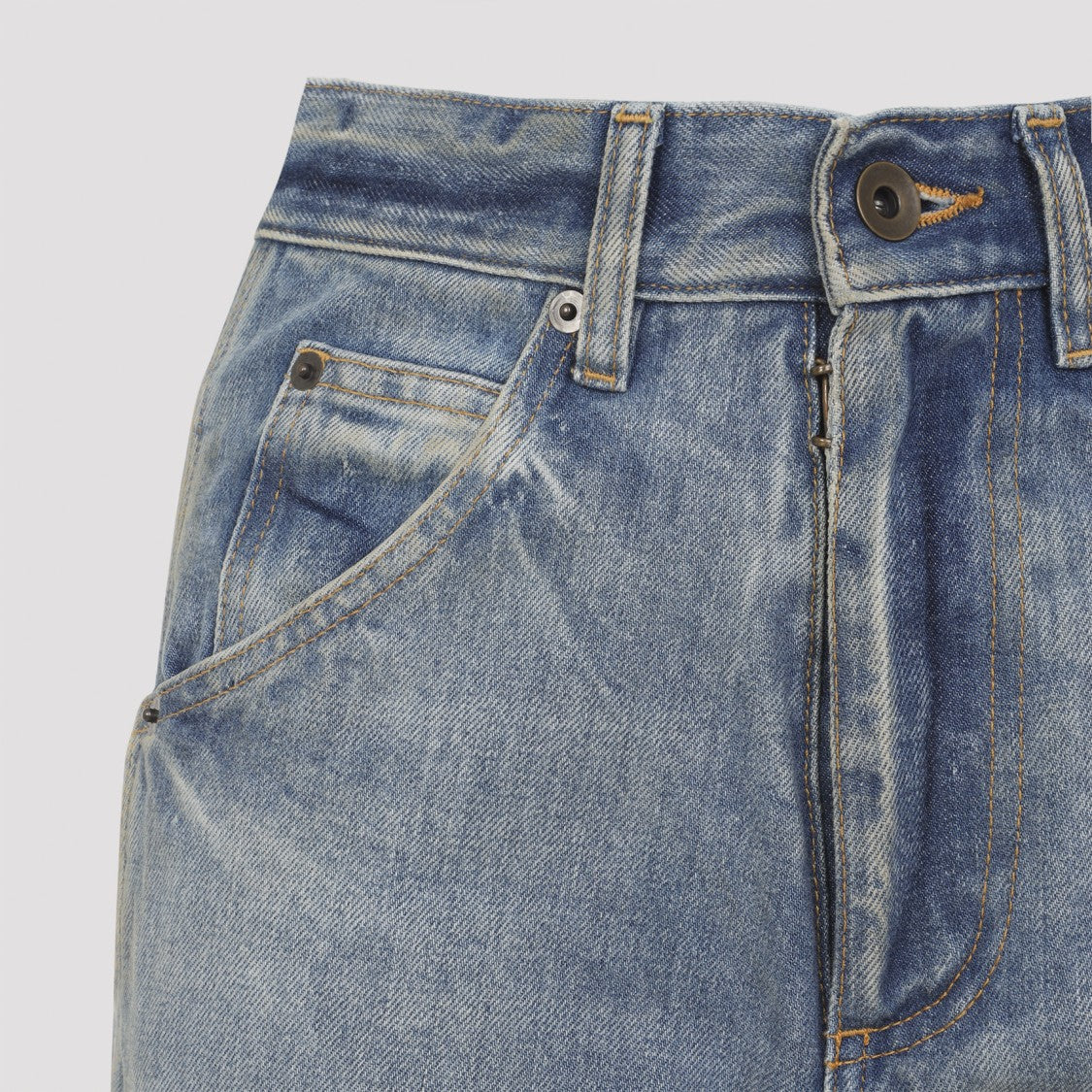 Maison Margiela Straight-Leg Denim Jeans In Faded Blue Wash