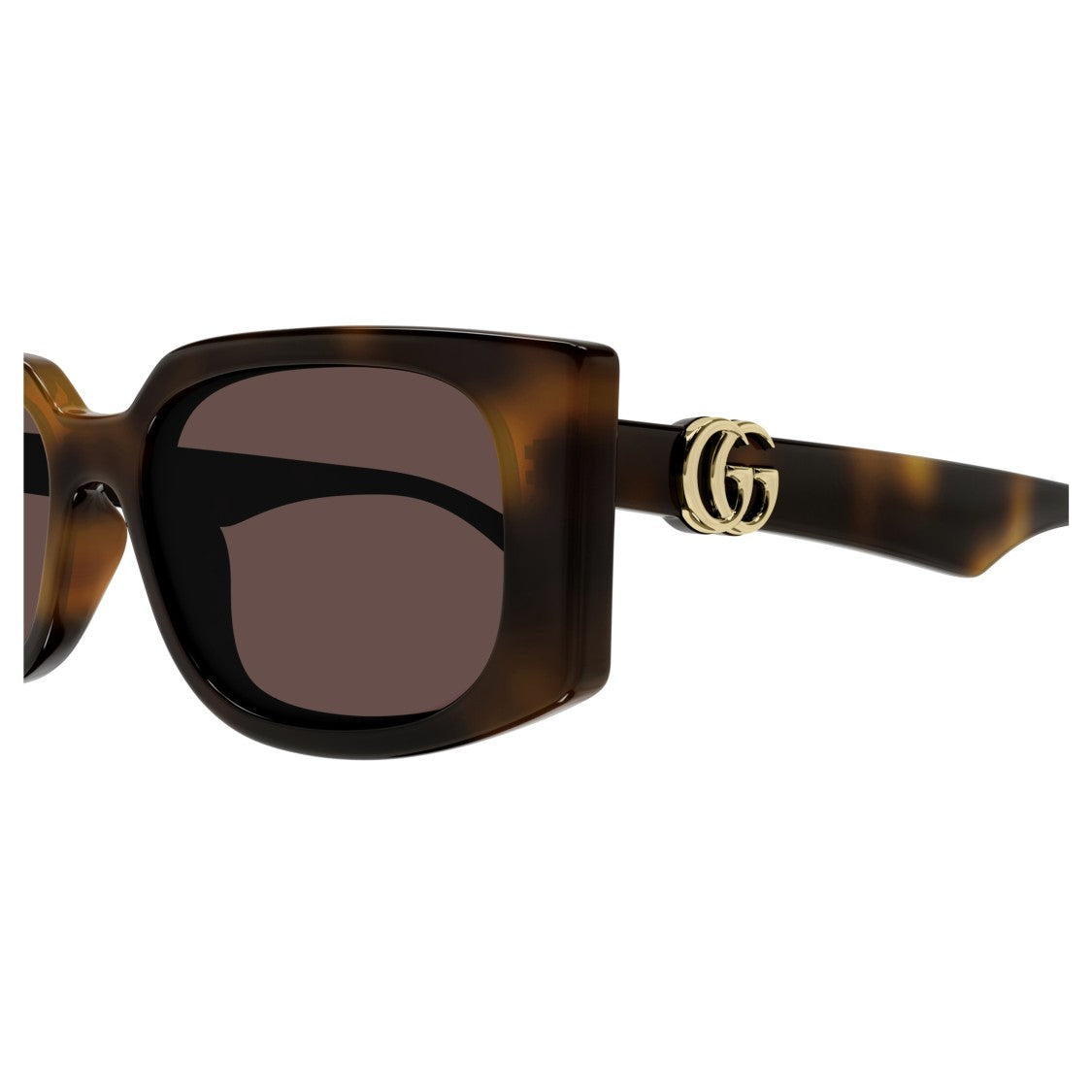 Gucci Gg1534s Tortoiseshell Pattern Oversized Sunglasses