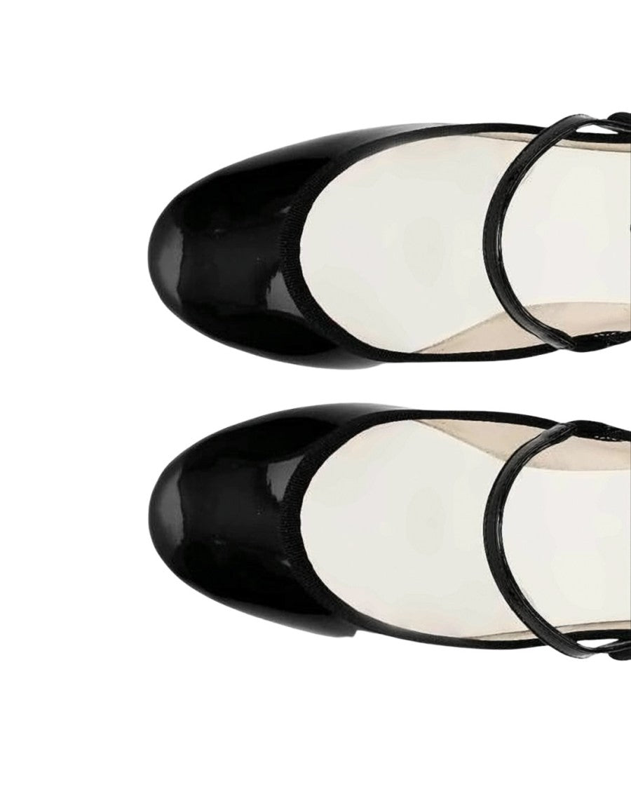 Repetto Glossy Flat Shoes With Rounded Toe