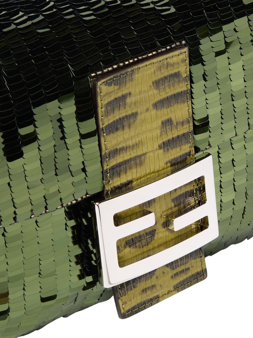 Fendi Baguette Sequined Shoulder Bag